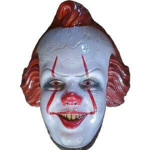 IT Chapter 2 Pennywise Clown Mask Adult Vacuform Plastic Rubies 2019 #909 WBEI